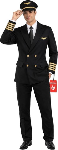 Costume uomo nero - nero, pilota