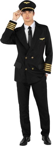 Costume uomo nero pilota - uomo,