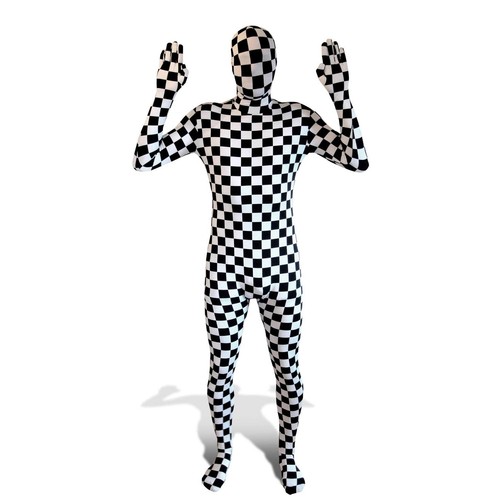 Costume morphsuit quadri - costume, a