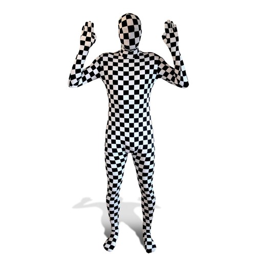 Costume morphsuit quadri - costume,